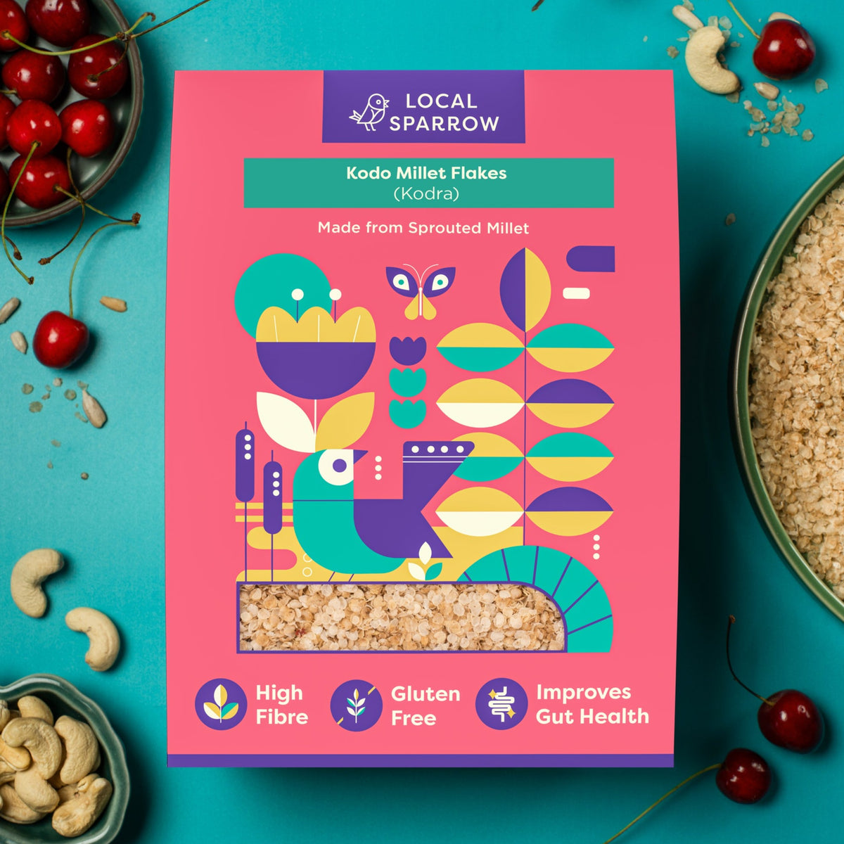 Sprouted Kodo Millet Flakes Nutritious and Delicious Breakfast